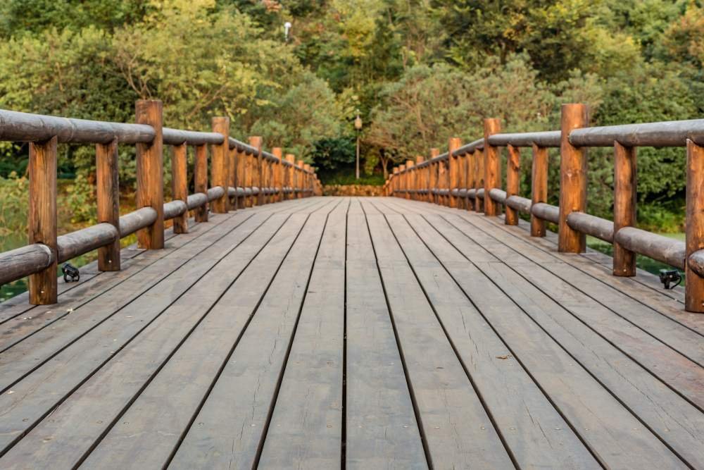 Hardwood Deck Bridge